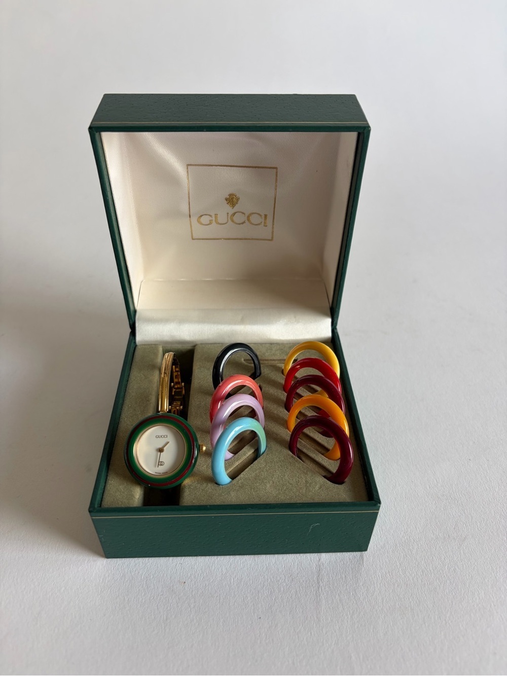 Vintage Gucci Change Bezel Watch Gold